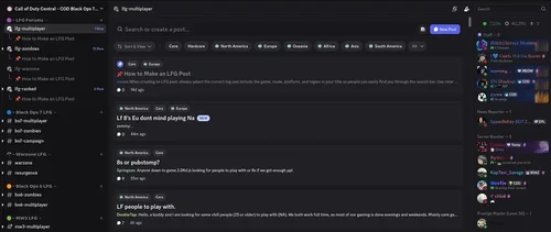 COD Central Active LFG Forums with 40,000+ Members
